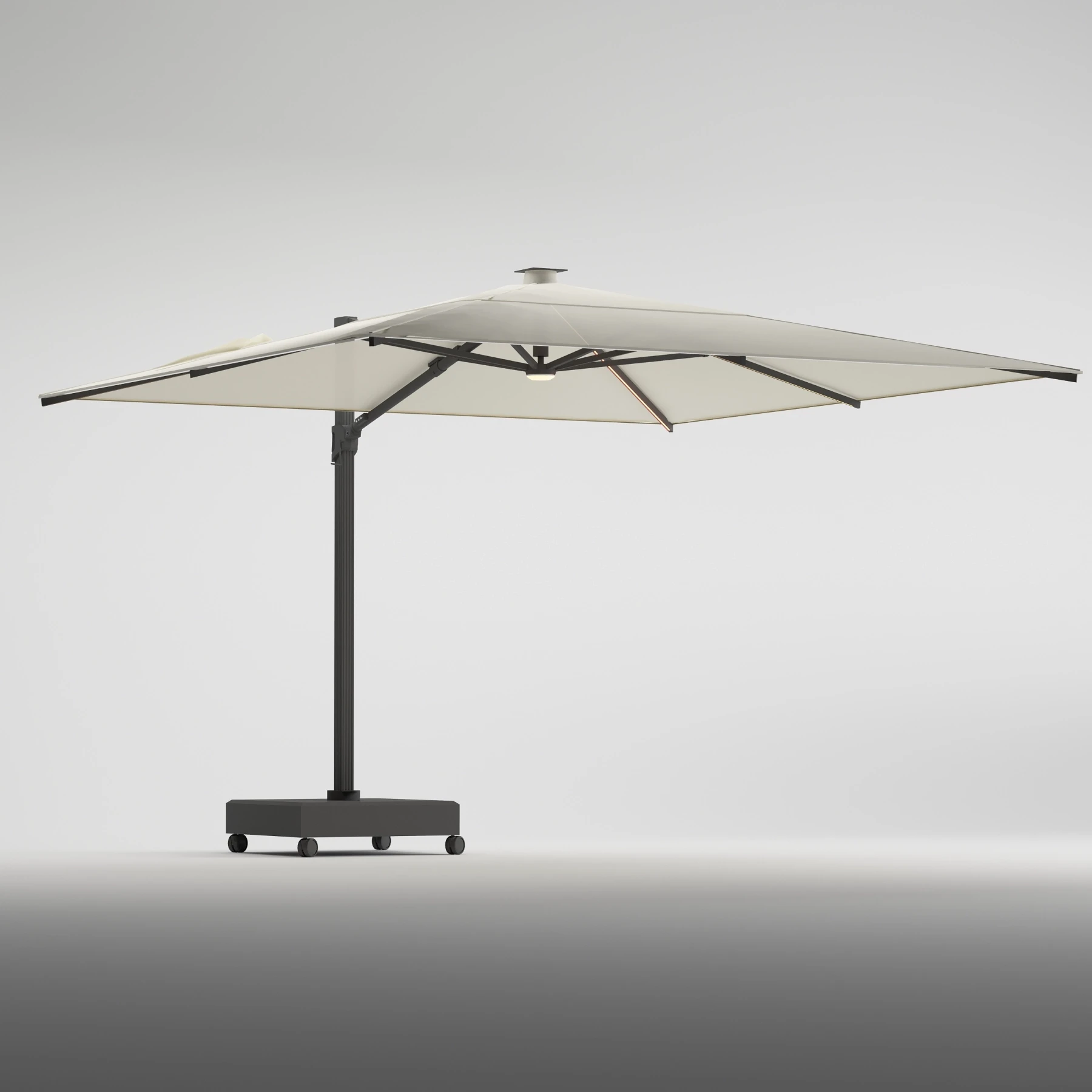 Solıvo Işıklı 3,5x3,5 Şemsiye