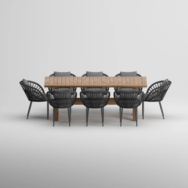 OCEAN Table & NEED Armchair Dining Set