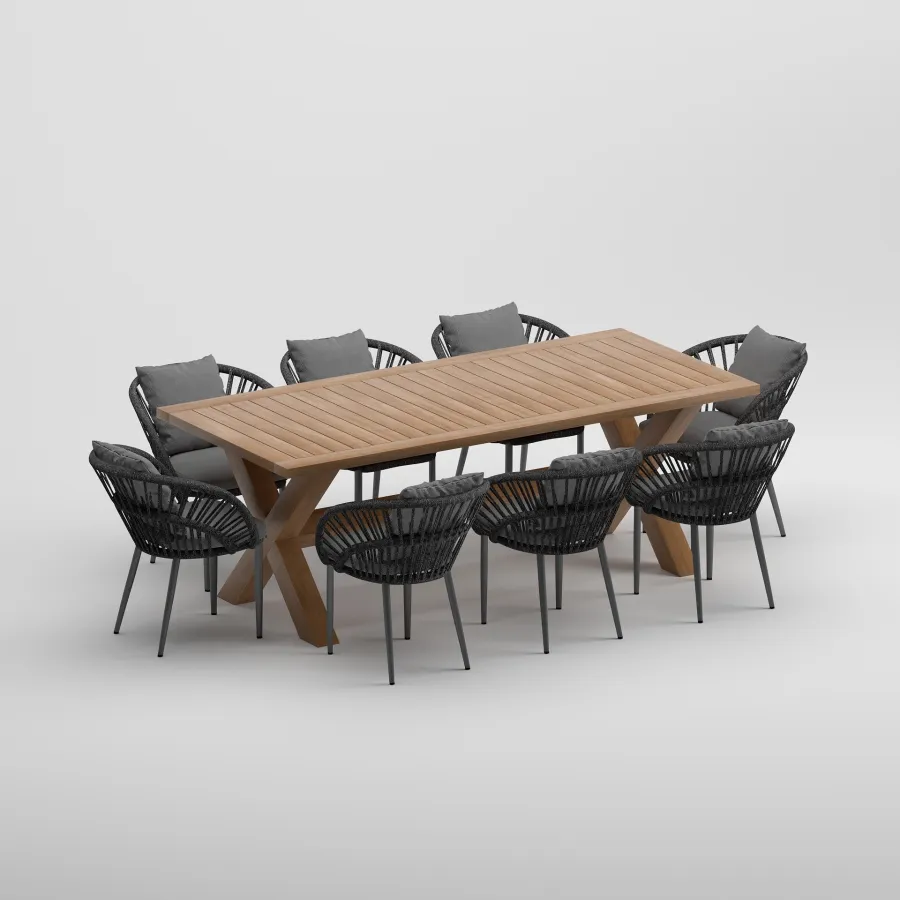 OCEAN Table & NEED Armchair Dining Set