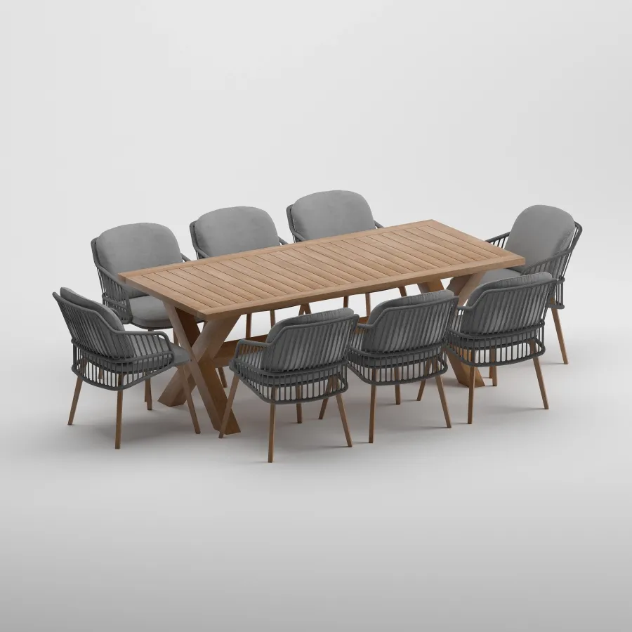 OCEAN Table & SEMPRE Armchair Dining Set