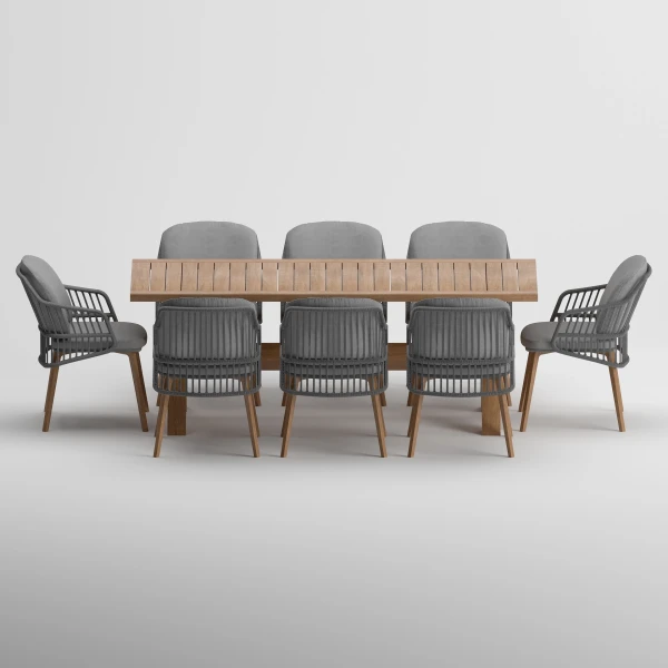 OCEAN Table & SEMPRE Armchair Dining Set