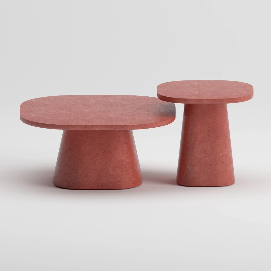 CALY Coffee Table Set | Terracotta