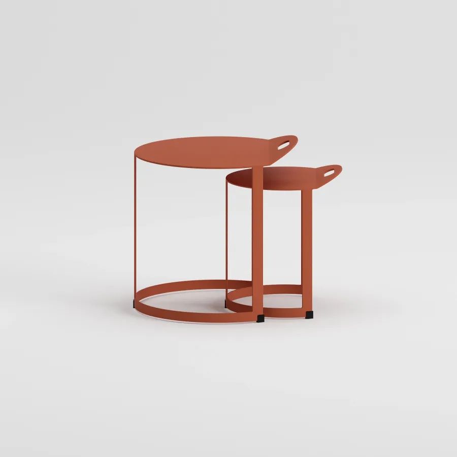 DOS DUO Side Table | Terracotta