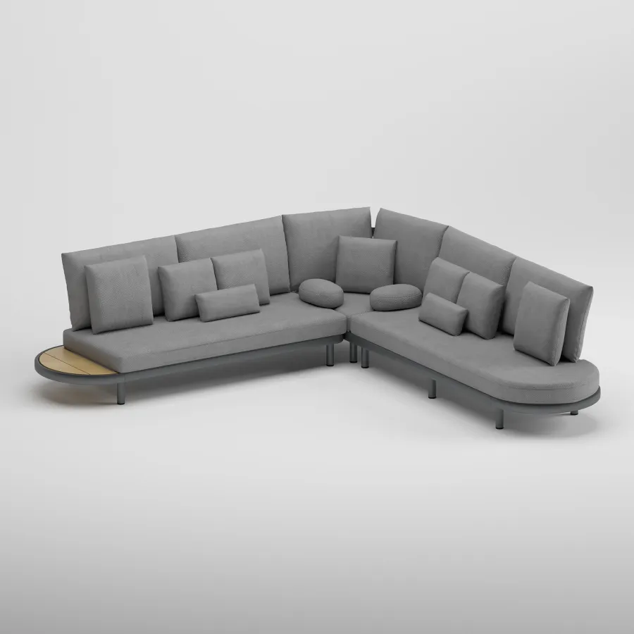 EDGE Corner Seat Group | Anthracite
