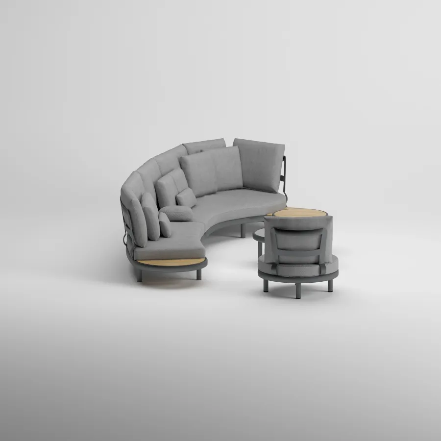 FLEX Corner Seating Group | Anthracite