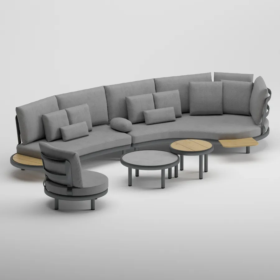FLEX Corner Seating Group | Anthracite