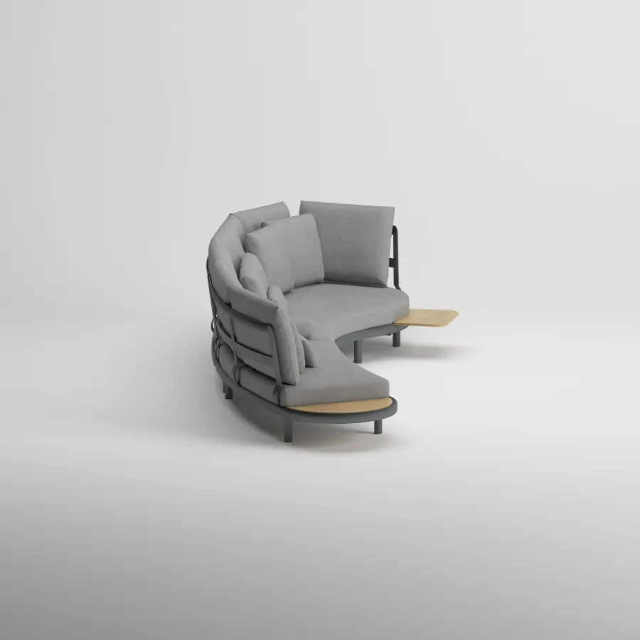FLEX Corner Seating Group | Anthracite