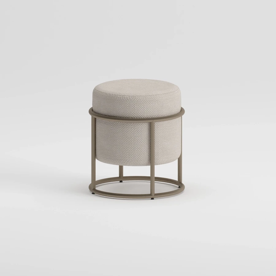 LUNA Q POUF | Taupe