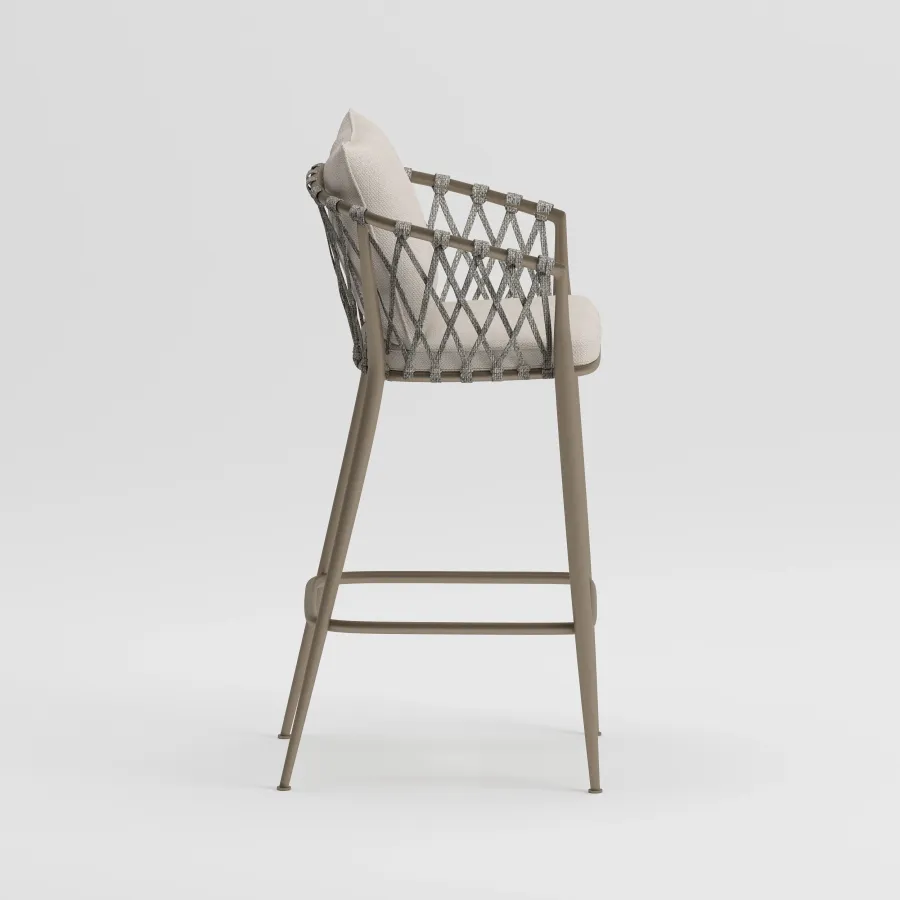 RAPUNZEL Bar Chair | Taupe