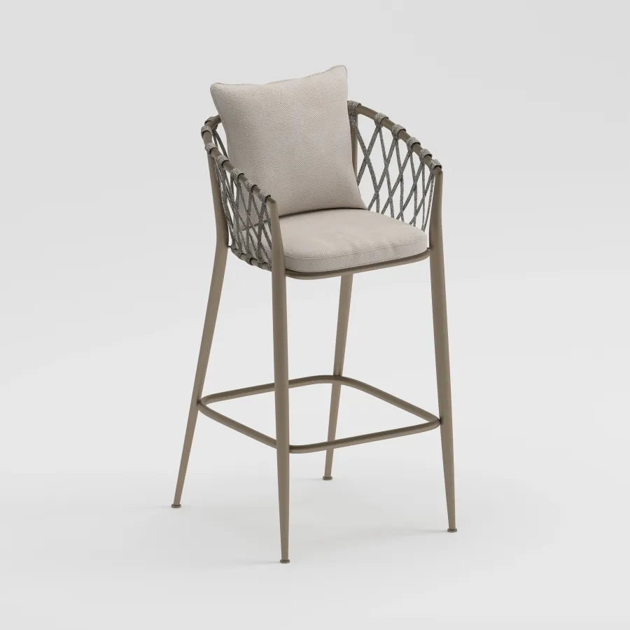 RAPUNZEL Bar Chair | Taupe