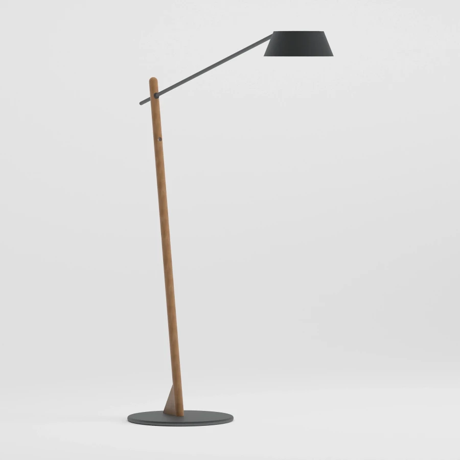 SUNNY Teak Solar Lighting | Anthracite