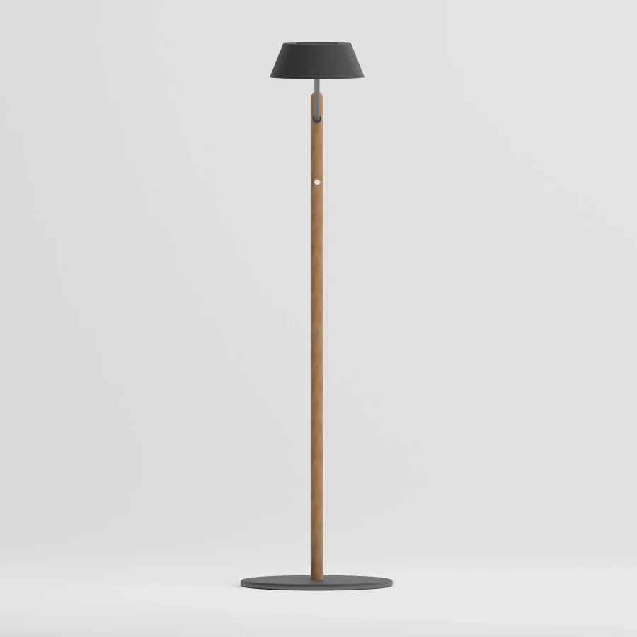 SUNNY Teak Solar Lighting | Anthracite