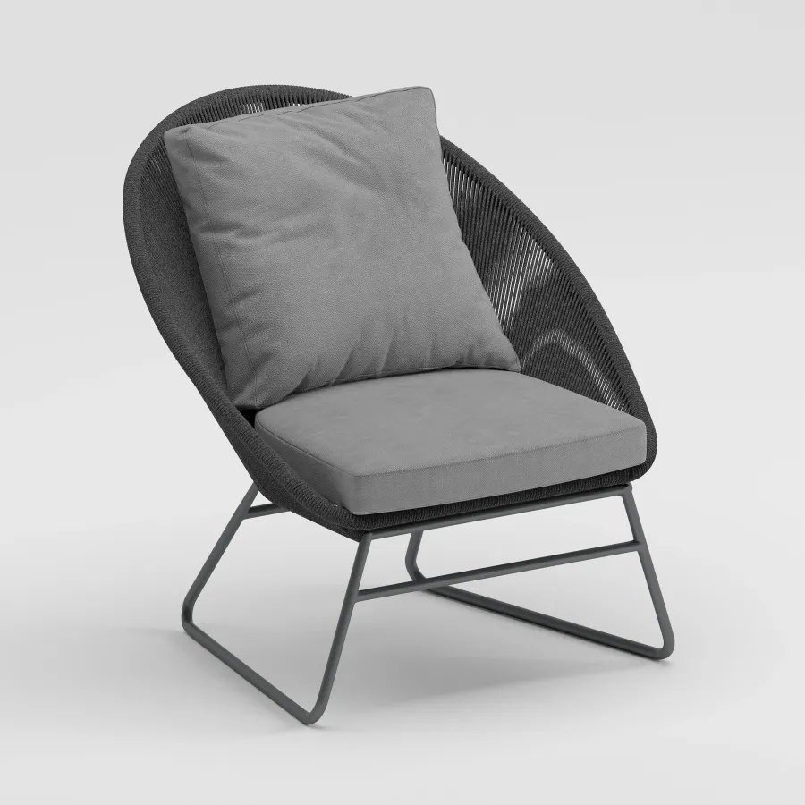 TUKA Living Chair | Anthracite