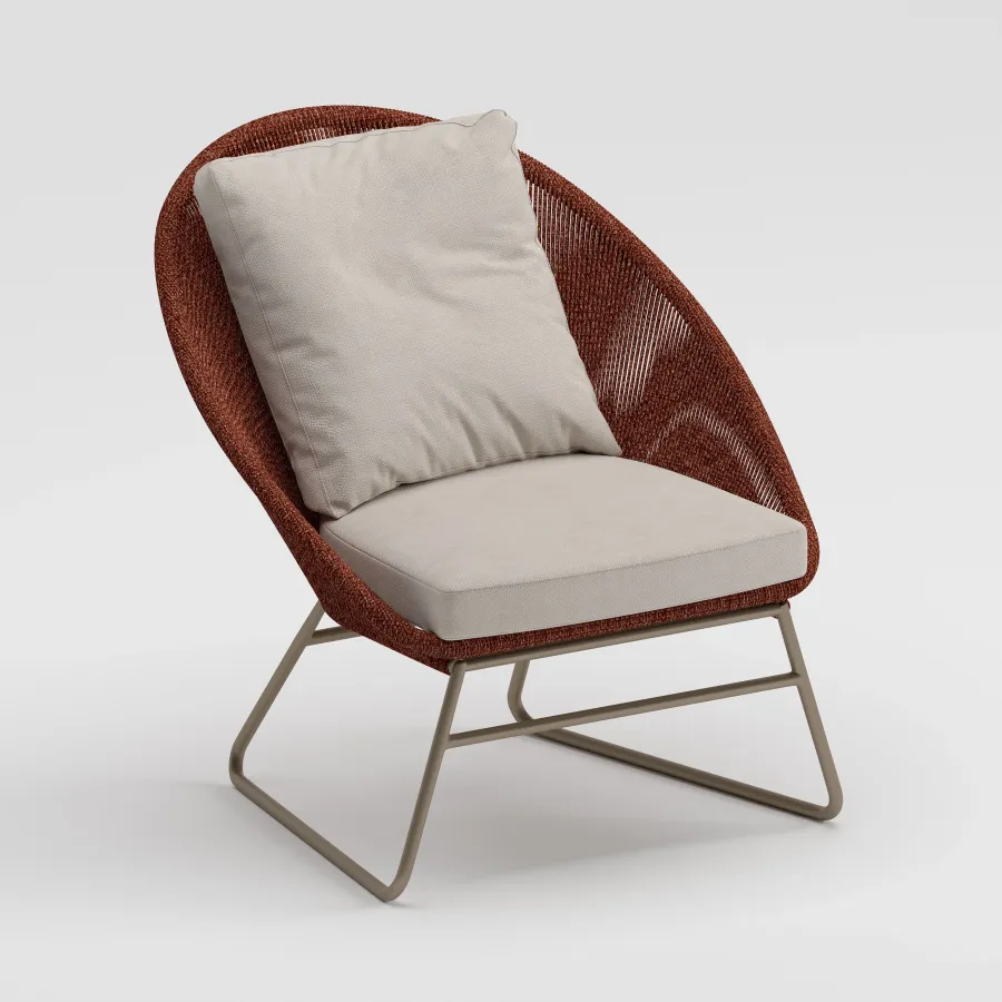 TUKA Living Chair | Terracotta