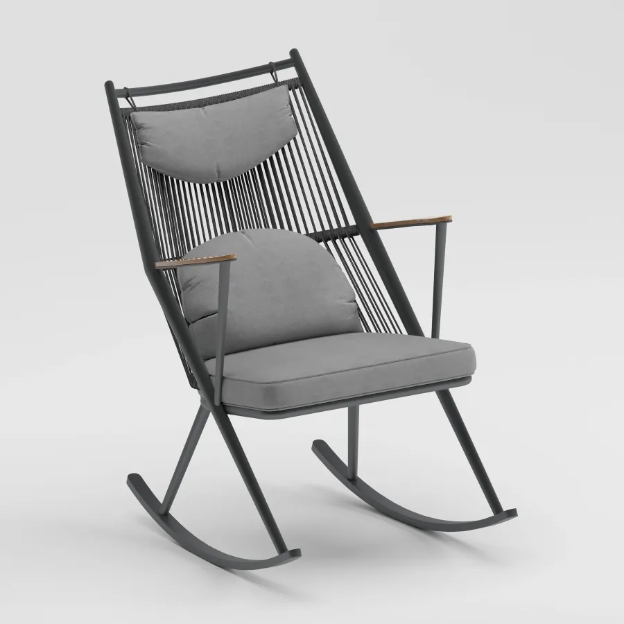 Y TYPE Rocking Chair | Anthracite