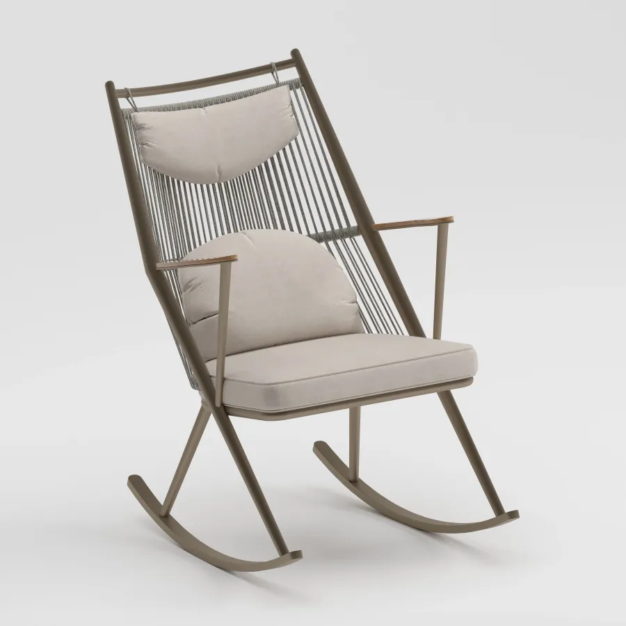 Y TYPE Rocking Chair | Taupe