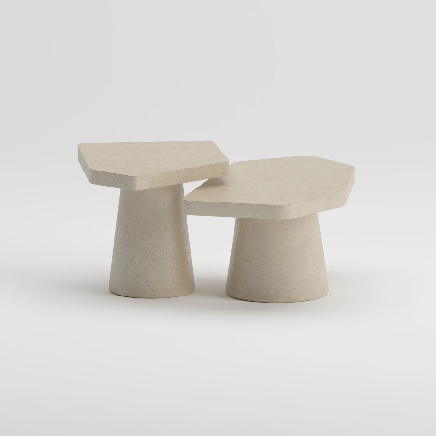 ZURI Coffee Table Set | Frozen