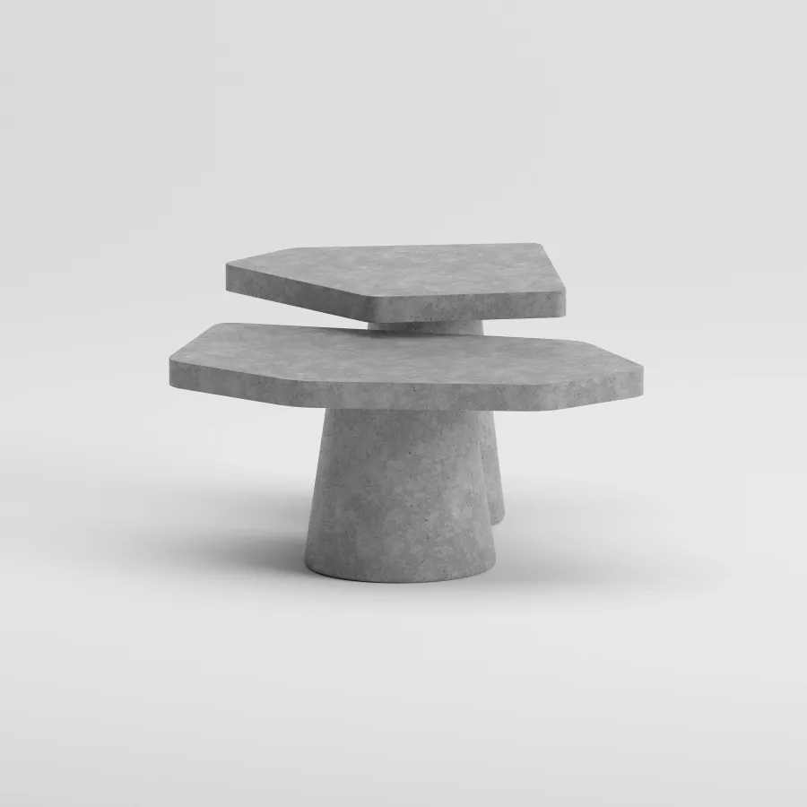 ZURI Orta Sehpa Set | Gri