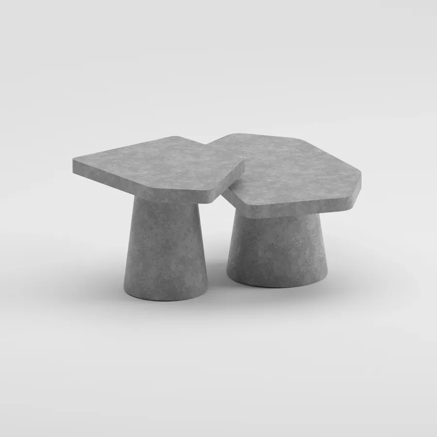 ZURI Orta Sehpa Set | Gri