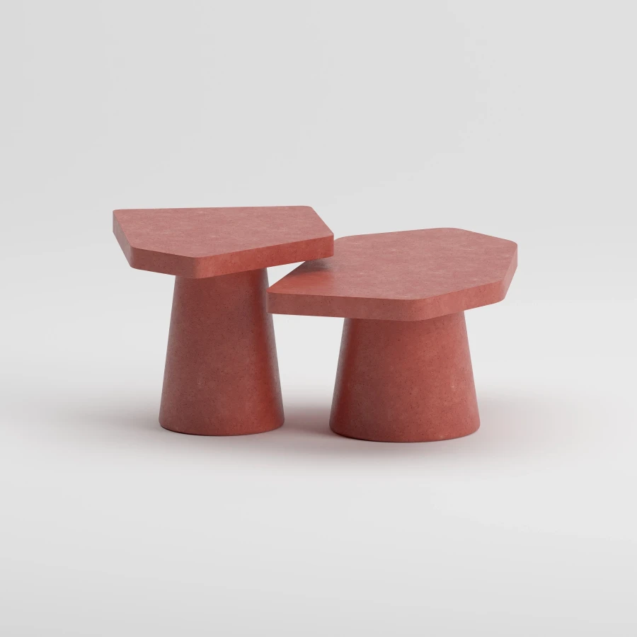 ZURI Coffee Table Set | Terracotta
