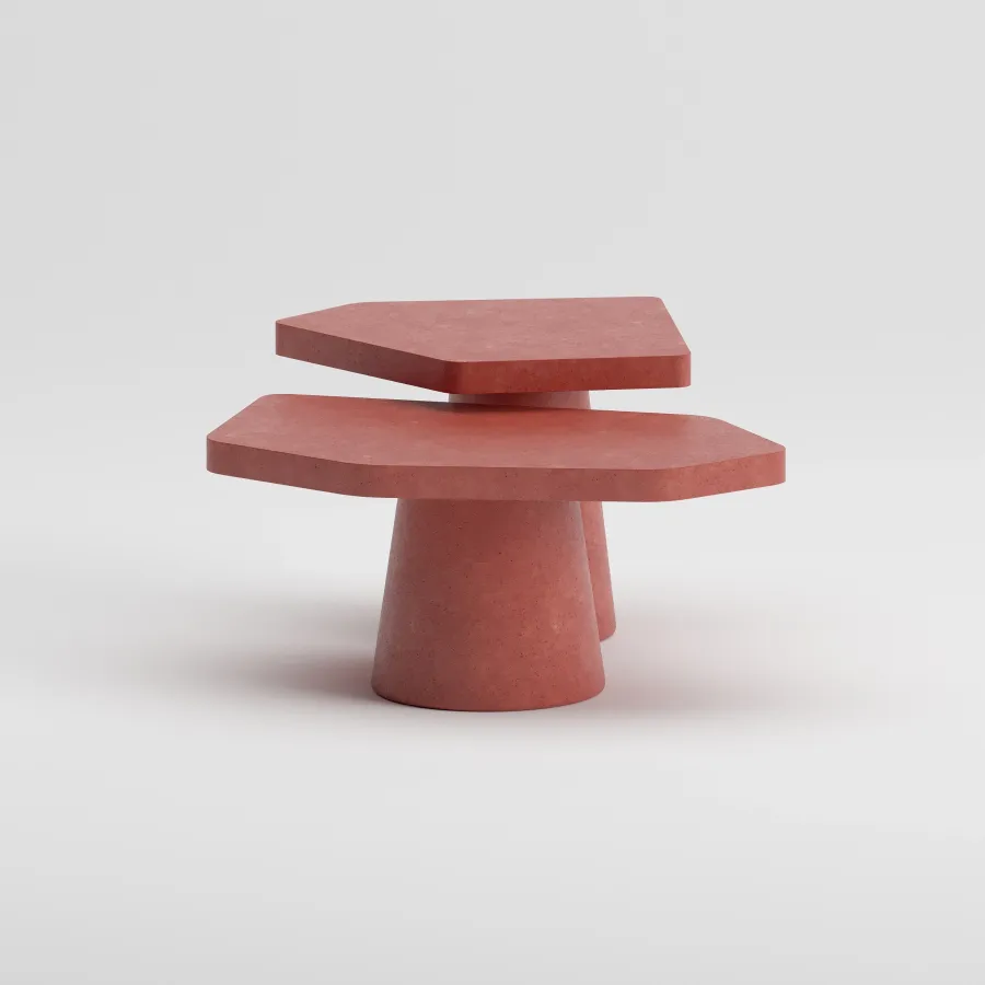 ZURI Coffee Table Set | Terracotta