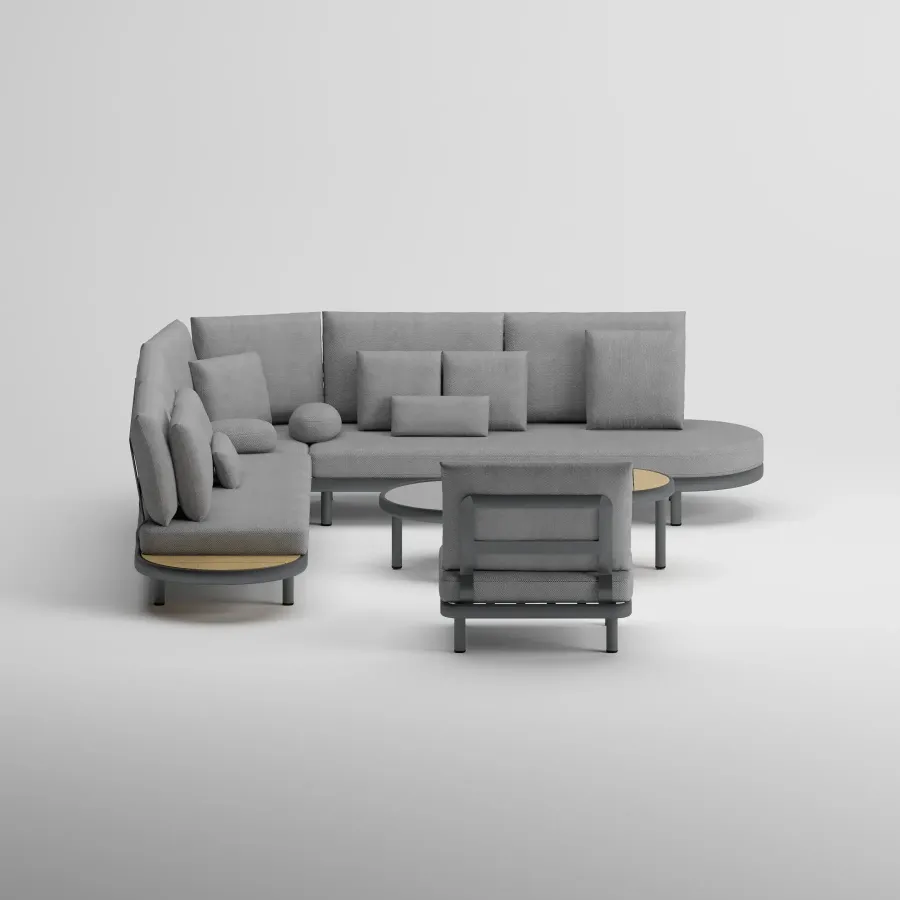 EDGE Corner Seat Group | Anthracite