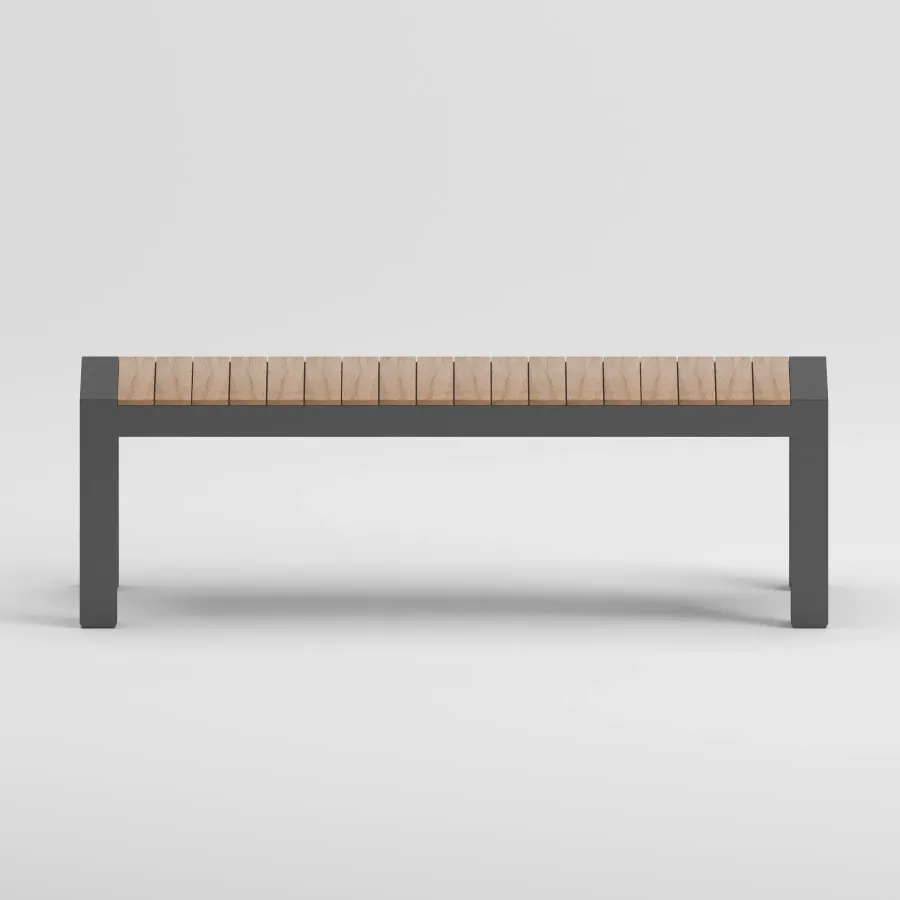 ETNA Iroko Bench | Anthracite