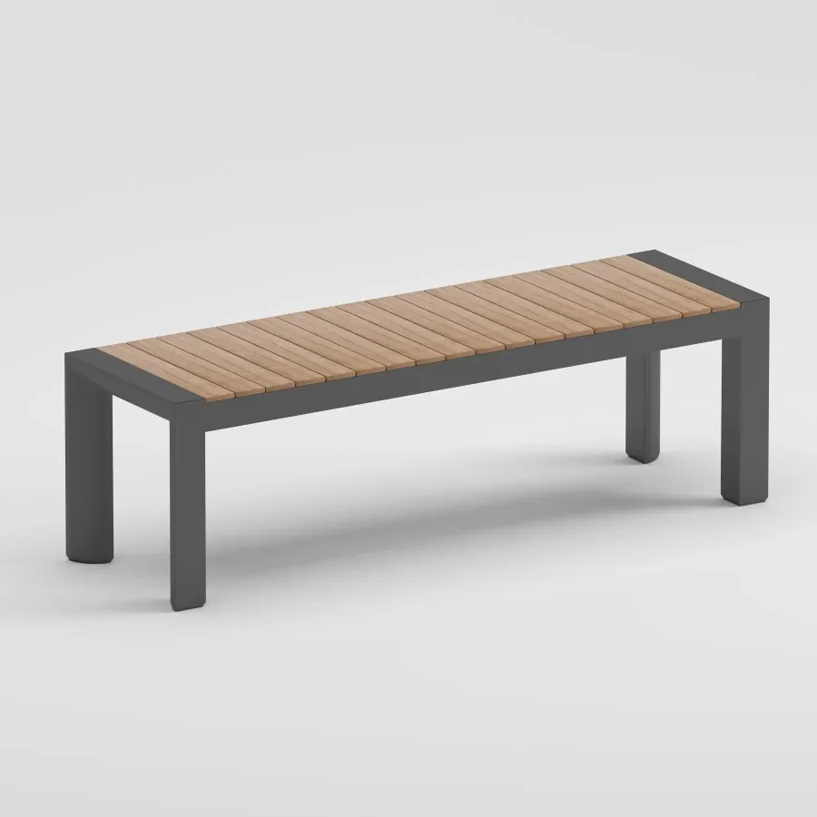 ETNA Iroko Bench | Anthracite