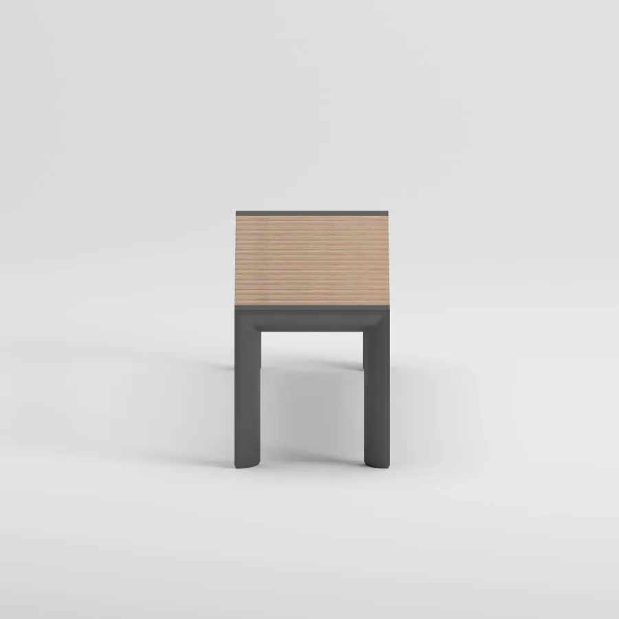ETNA Iroko Bench | Anthracite