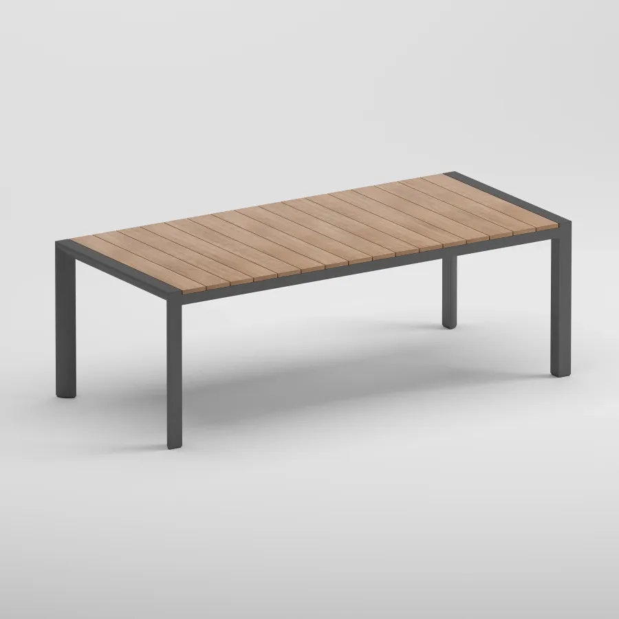 ETNA Iroko Table | Anthracite