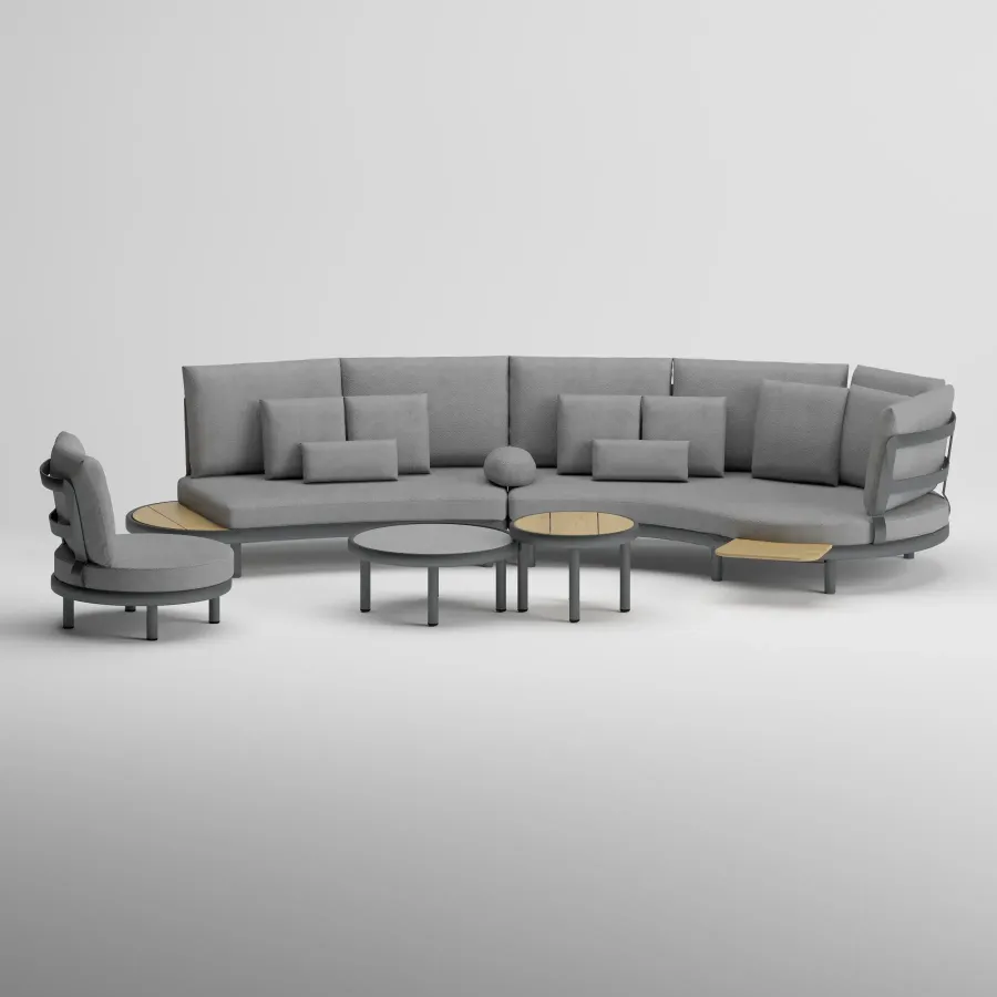 FLEX Corner Seating Group | Anthracite