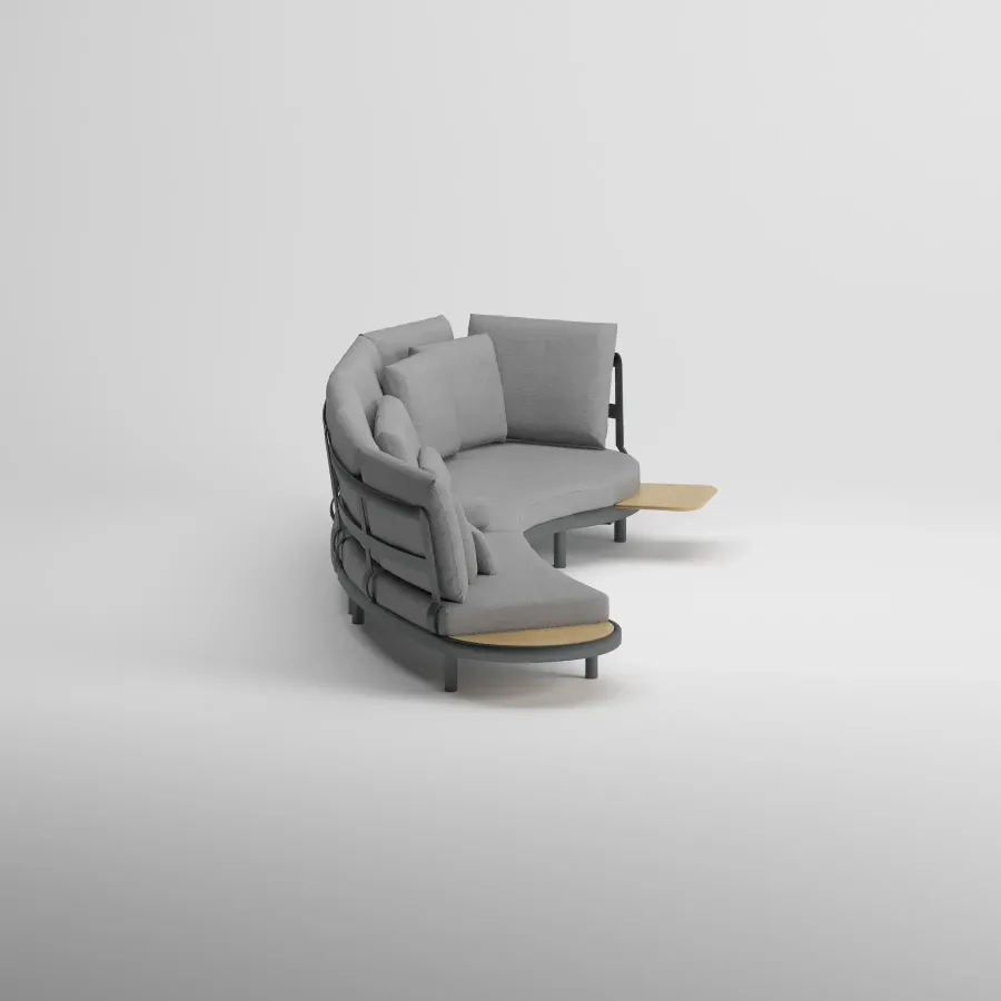 FLEX Corner Seating Group | Anthracite