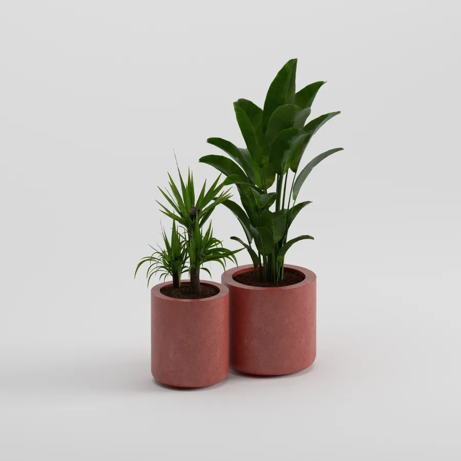 LIL Set Saksı | Kiremit