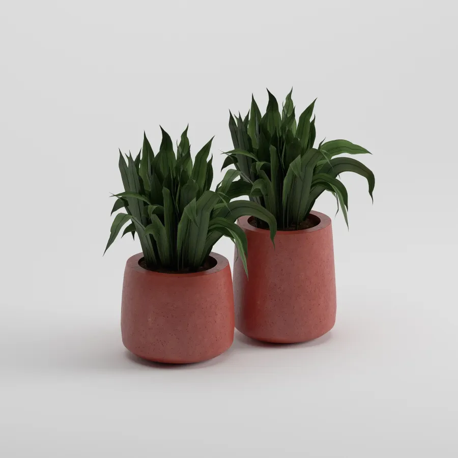 LOTUS Set Saksı | Kiremit