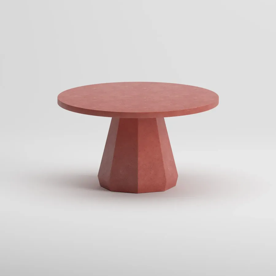 LUNA Q140 Table | Terracotta