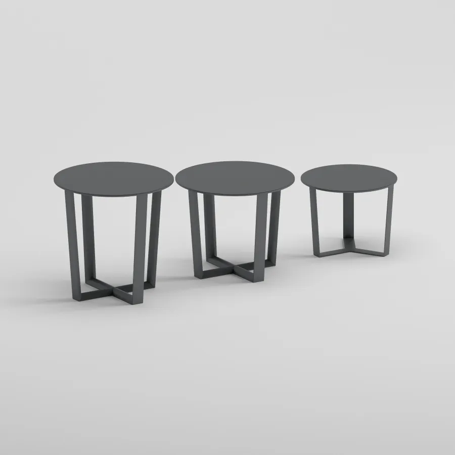 NARDO Side Table Set | Anthracite