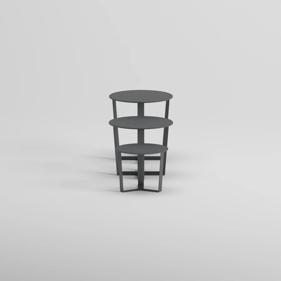 NARDO Side Table Set | Anthracite