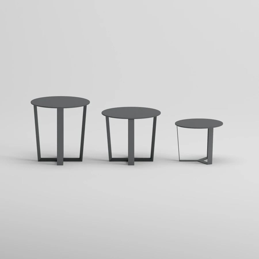NARDO Side Table Set | Anthracite