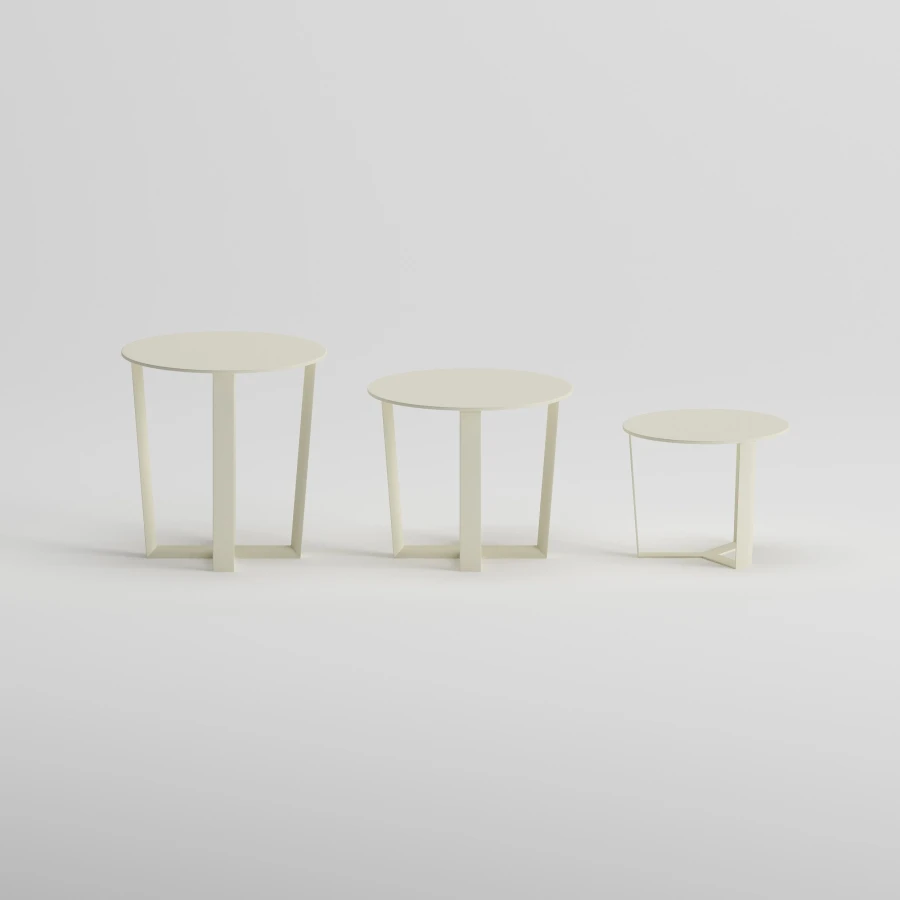 NARDO Side Table Set | Frozen