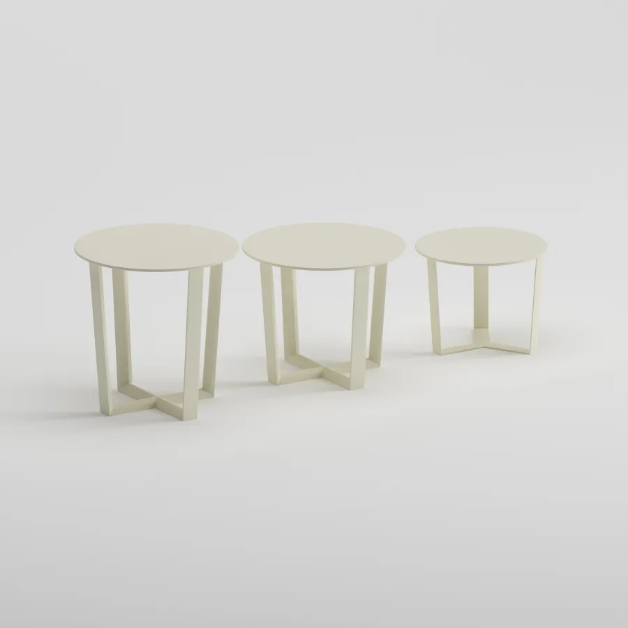 NARDO Side Table Set | Frozen