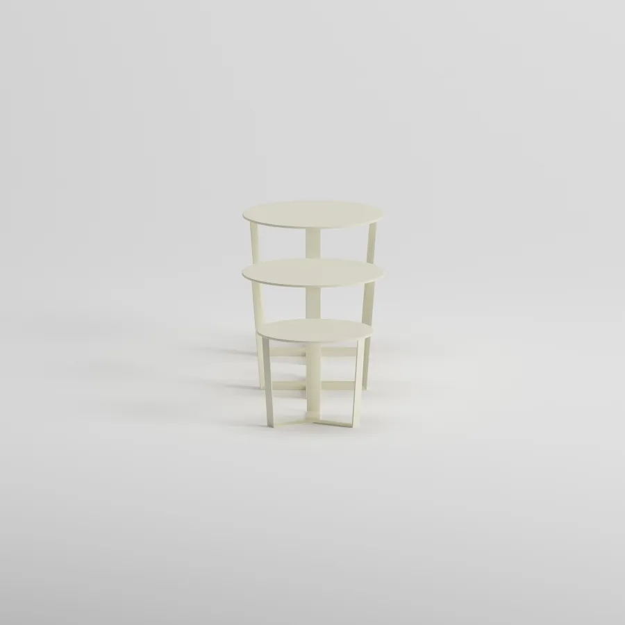 NARDO Side Table Set | Frozen