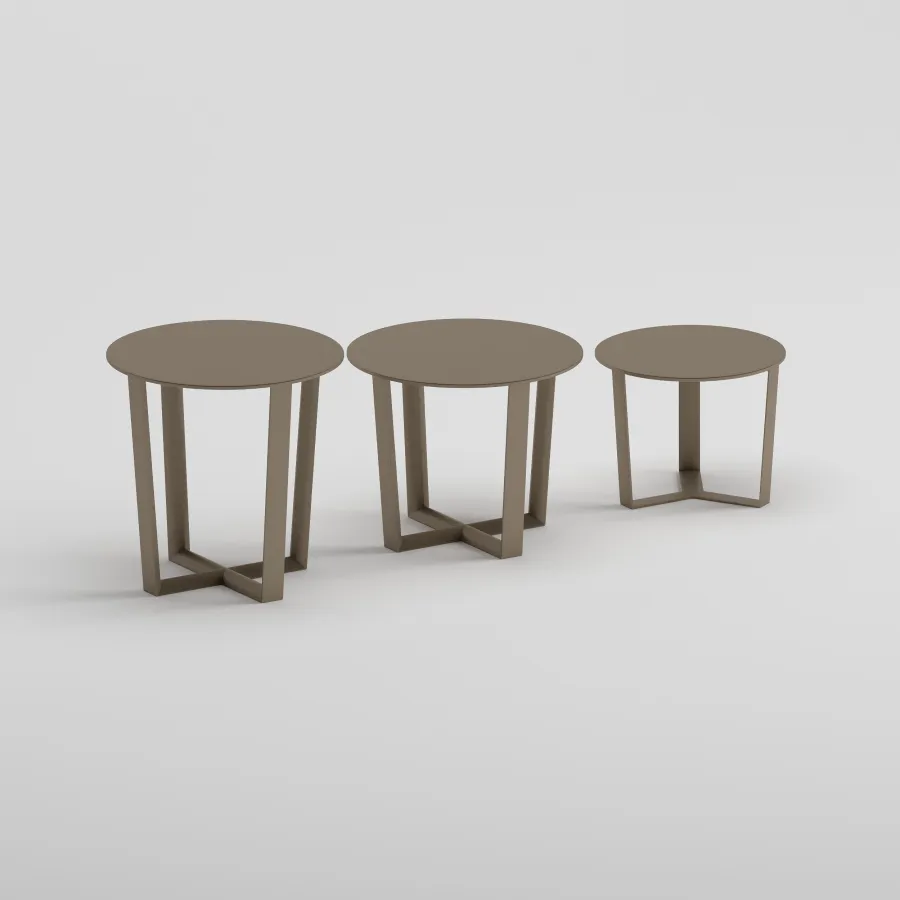 NARDO Side Table Set | Taupe