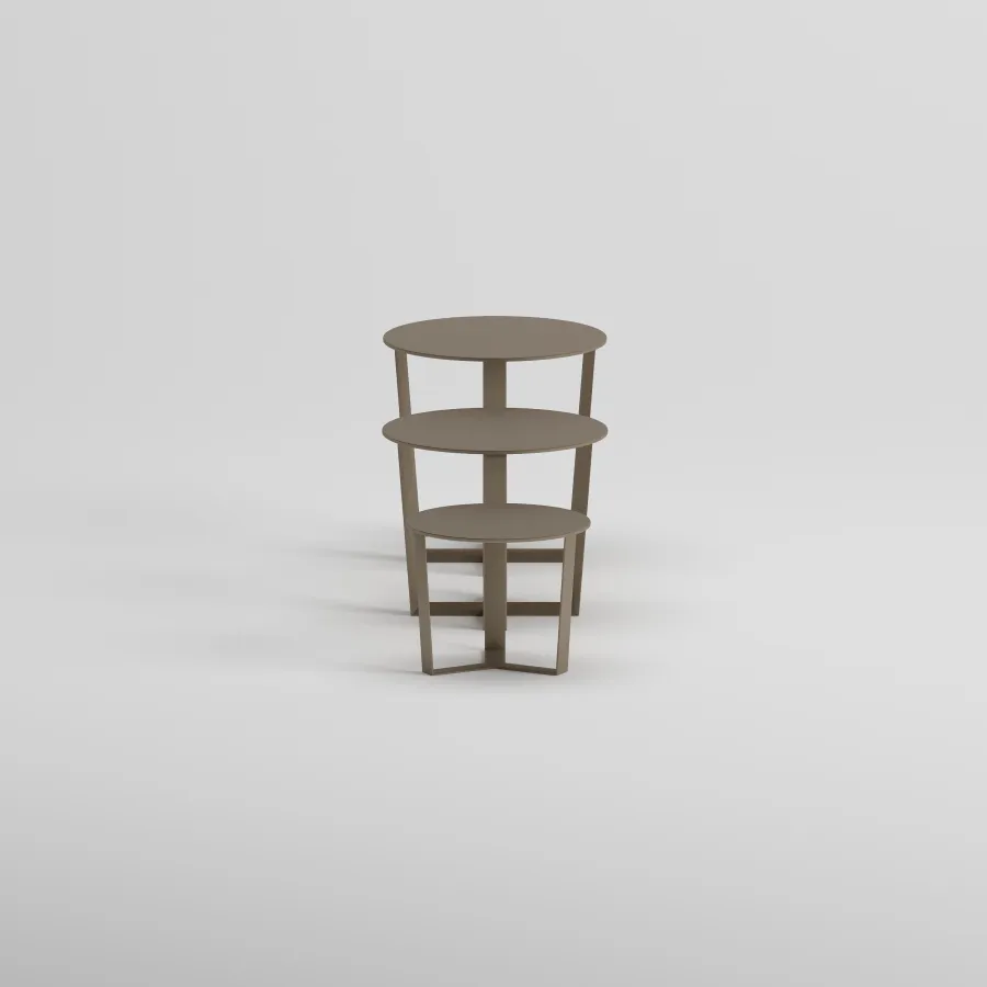 NARDO Side Table Set | Taupe