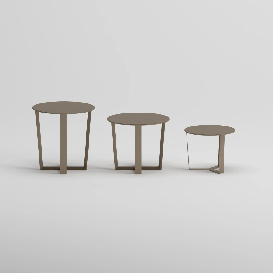 NARDO Side Table Set | Taupe