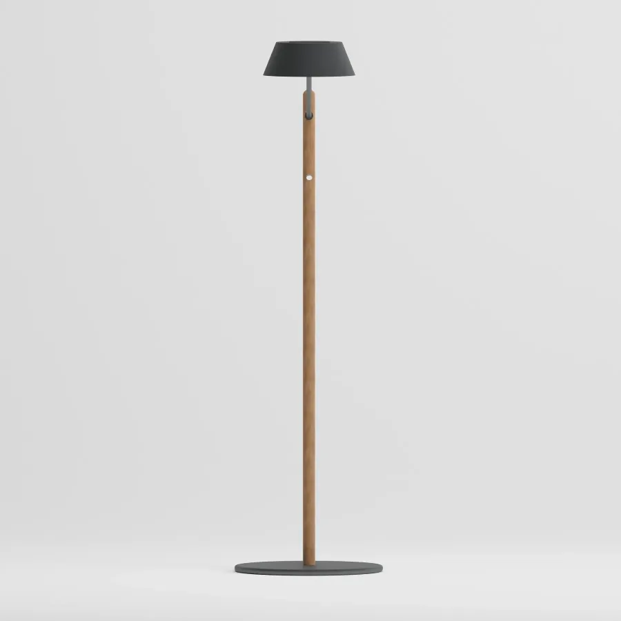 SUNNY Teak Solar Lighting | Anthracite