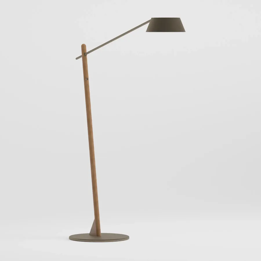 SUNNY Teak Solar Lighting | Taupe