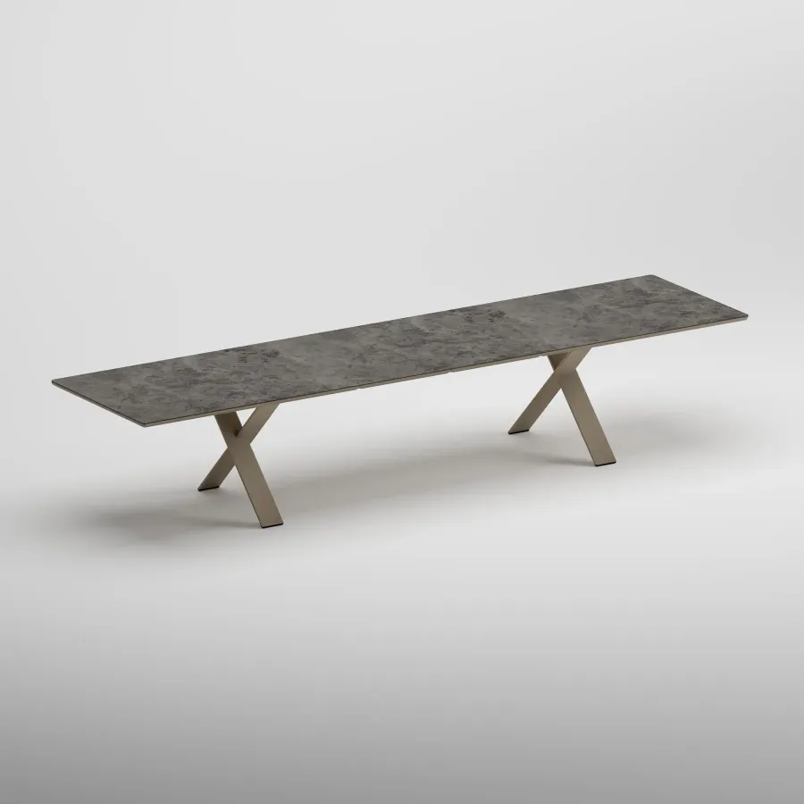 SYLVA 10 Seater Extendable Table | Taupe