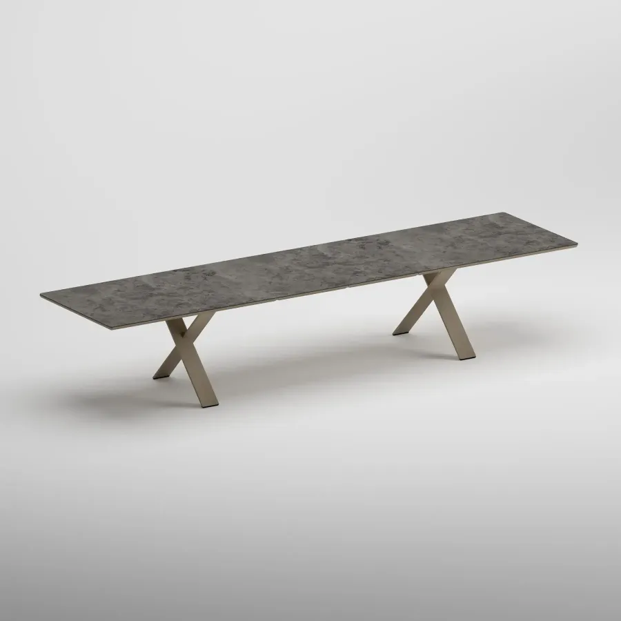 SYLVA 10 Seater Extendable Table | Taupe