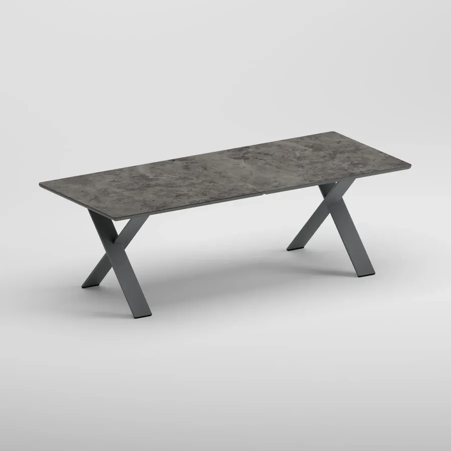 SYLVA 8 Seater Extendable Table | Anthracite