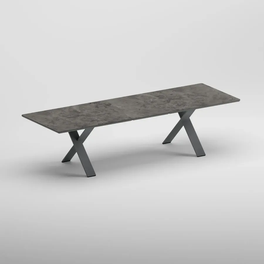 SYLVA 8 Seater Extendable Table | Anthracite